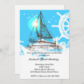 Nautical Birthday Kaart (Voorkant / Achterkant)