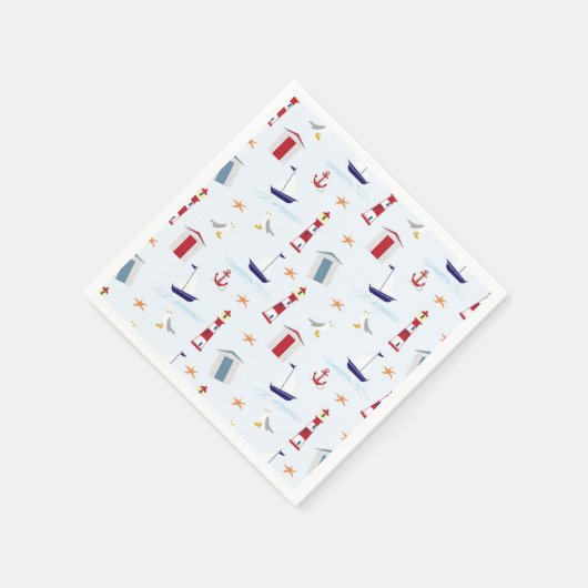 Nautical Birthday Party Accessoires Servet (Hoek)