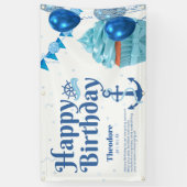 Nautical Birthday Party Banner (Verticaal)