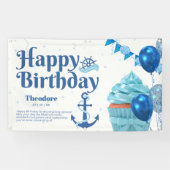 Nautical Birthday Party Banner (Horizontaal)