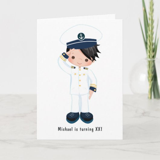 Nautical Birthday Party foto van Little Navy Boy (Voorkant)