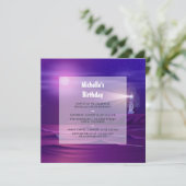 Nautical Birthday Party Invitation Kaart (Staand voorkant)