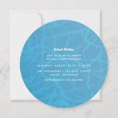 Nautical Birthday Party Invitation Kaart (Achterkant)