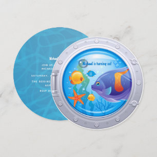 Nautical Birthday Party Invitation Kaart