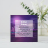 Nautical Birthday Party Invitation Kaart (Staand voorkant)