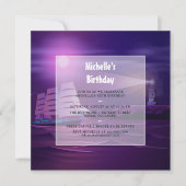 Nautical Birthday Party Invitation Kaart (Voorkant)