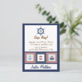 Nautical Birthday Party Kaart (Staand voorkant)