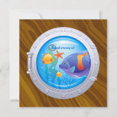 Nautical Birthday Party Kaart (Voorkant)