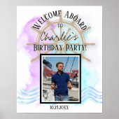 Nautical Birthday Welcome Sign van 16 x 20 inch Poster (Voorkant)