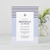 Nautical Birthday Zee Party Kaart (Staand voorkant)