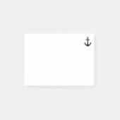 Nautical Black Anchor Post-it Notes (Voorkant)
