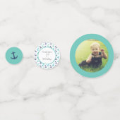 Nautical Blauw Anker Confetti (Voorkanten)