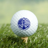 Nautical Blauw Anker Golfballen (Insitu Shirt)