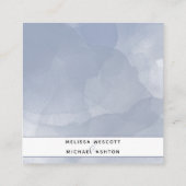 #Nautical Blauwe Waterverf Evenement Bruiloft Webs Informatiekaartje (Achterkant)