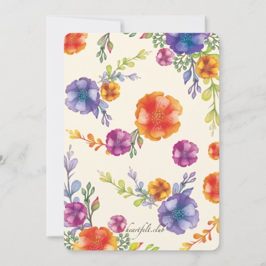 Nautical Bliss Invitation Kaart (Achterkant)