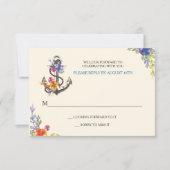 Nautical Bliss Response Card RSVP Kaartje (Voorkant)