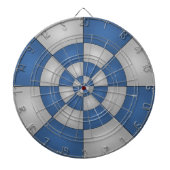 Nautical Blue Abstract Dartbord (Voorkant)