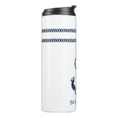 Nautical Blue Anchor Boat Name Thermosbeker (Gedraaid links)