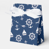 Nautical Blue Anchor Cadebox Bedankdoosjes (Voorkant Zijde)