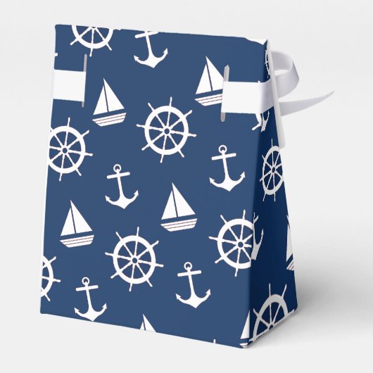 Nautical Blue Anchor Cadebox Bedankdoosjes (Achterkant)