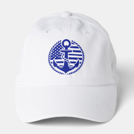 Nautical Blue Anchor Cap  Trucker Pet