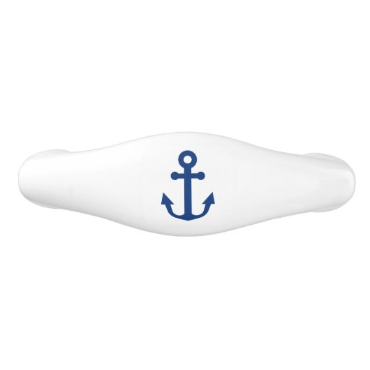 Nautical Blue Anchor Keramische Ladegreep (Voorkant)