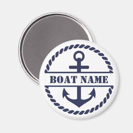 Nautical Blue Anchor Magnet (Voorkant / Achterkant)