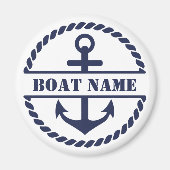 Nautical Blue Anchor Magnet (Voorkant)