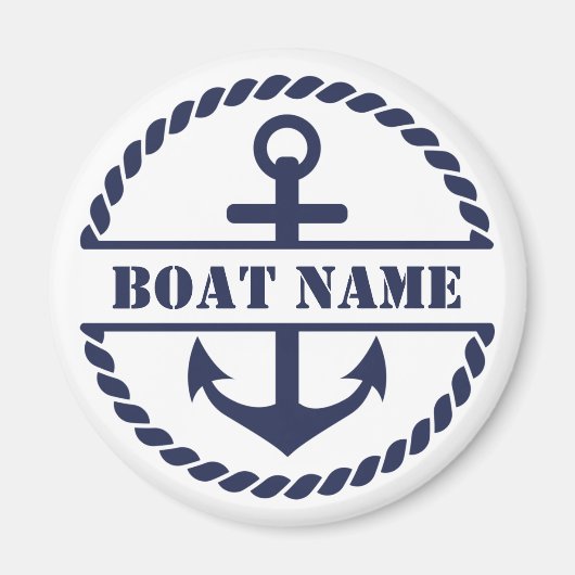Nautical Blue Anchor Magnet (Voorkant)