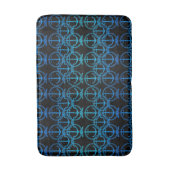 Nautical Blue Anchor Motif Bath Mat (Voorkant Verticaal)