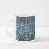 Nautical Blue Anchor Motif Frosty Mok (Links)
