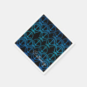 Nautical Blue Anchor Motif Servet (Hoek)