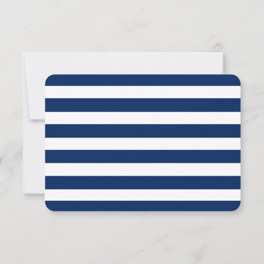 Nautical Blue Anchor RSVP (Achterkant)