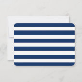 Nautical Blue Anchor RSVP Kaartje (Achterkant)