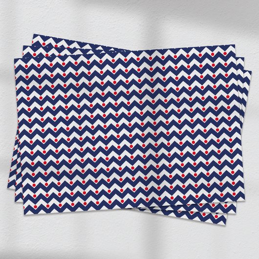 Nautical Blue Anchor Tissuepapier