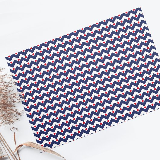 Nautical Blue Anchor Tissuepapier