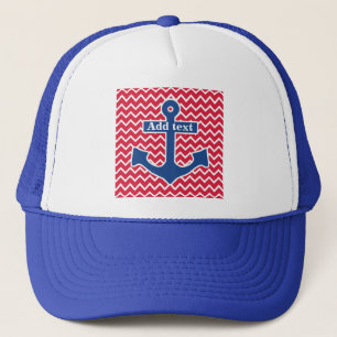 Nautical Blue Anchor Trucker Hat Pet