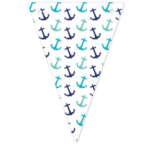 Nautical Blue Anchor Vlaggetjes (Eerste vlag)