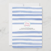 Nautical Blue and Navy Anchor Birthday Kaart (Achterkant)