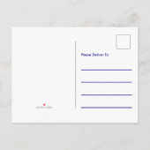 Nautical Blue and White Anchor Text Family Reunion Aankondigingskaart (Achterkant)