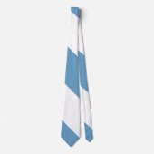 Nautical Blue and White Broad Stripe op een Stropdas (Voorkant)