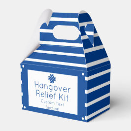 Nautical Blue and White Hangover Relief Kit Favor Bedankdoosjes