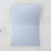 Nautical Blue and White Scallop Seashell Bedankkaart (Binnen)