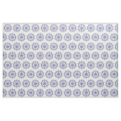 Nautical Blue and White Ship Wheel Stof (Yard (91,4 cm))