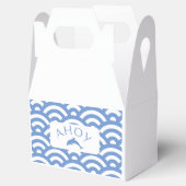 Nautical Blue Boho Baby shower Bedankdoosjes (Geopend)