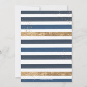 Nautical Blue Boot Baby Shower Kaart (Achterkant)