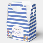 Nautical Blue Boy Baby shower Bedankdoosjes (Geopend)