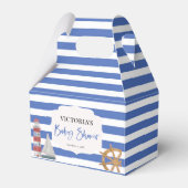 Nautical Blue Boy Baby shower Bedankdoosjes (Voorkant Zijde)