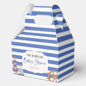 Nautical Blue Boy Baby shower Bedankdoosjes (Voorkant)