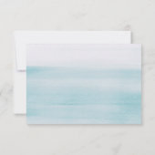 Nautical Blue Boy Baby Shower | Elegant Script Bedankkaart (Achterkant)